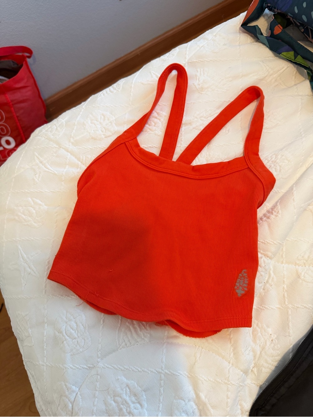 FREE PEOPLE RED TOP - Picture 3 of 8